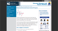 Desktop Screenshot of bcccp.ncdhhs.gov